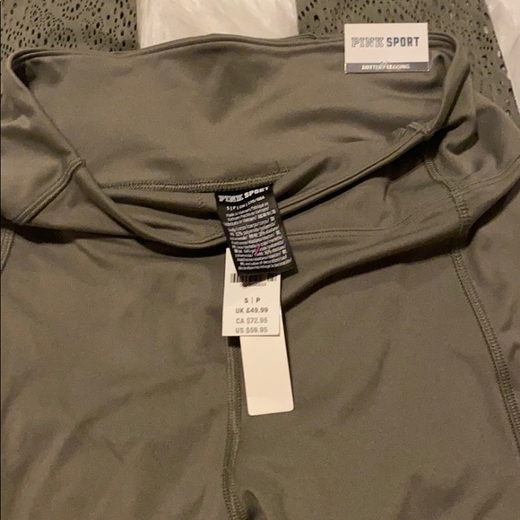 Pink leggings new with tags green/grayish - Picture 3 of 4